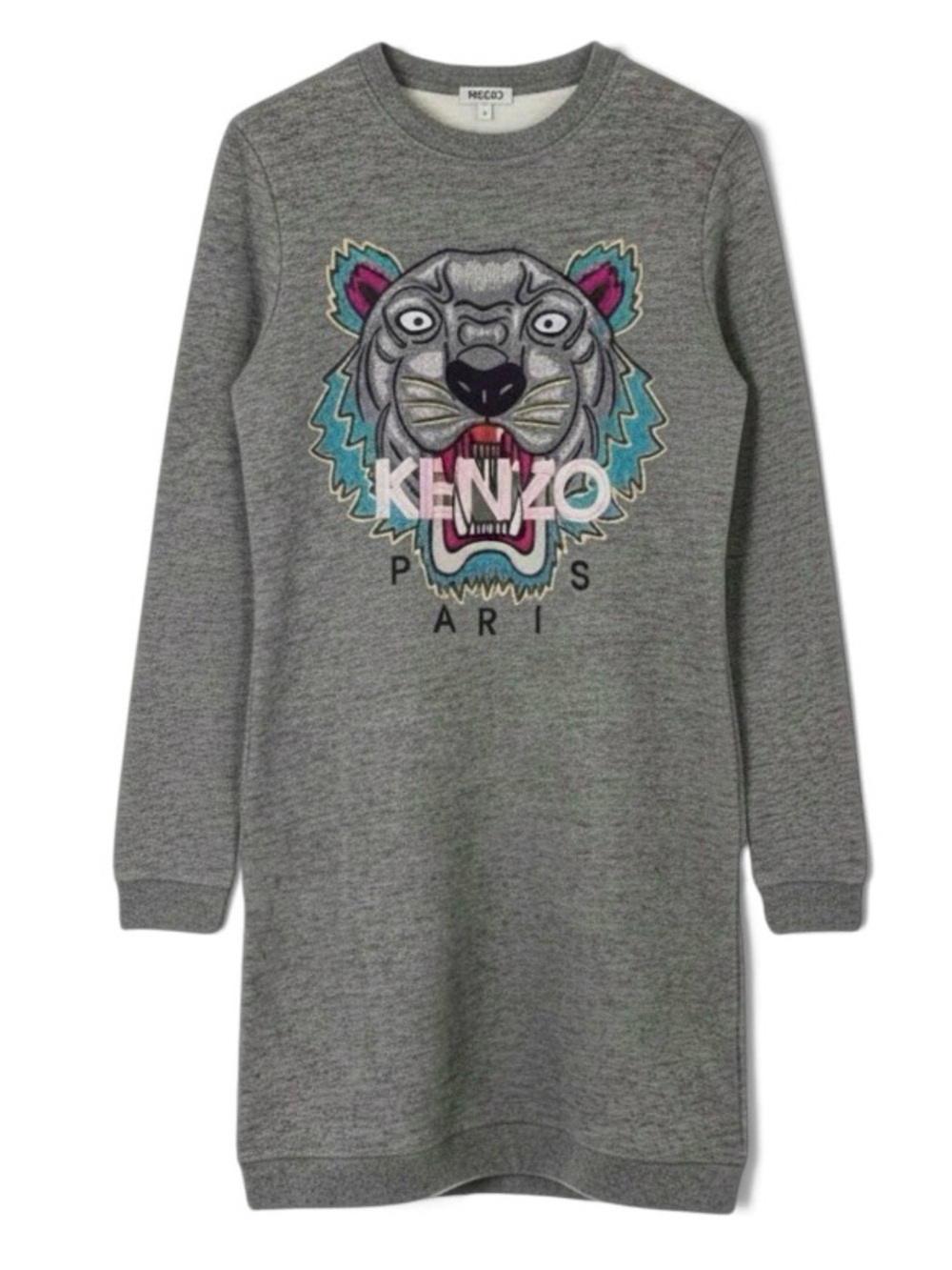 🛍️ KENZO PARIS Authentic Gray Tiger Sweater Dress